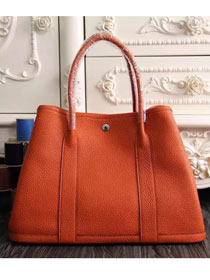 Hermes original togo leather garden party 36 bag G0360 red orange