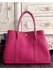 Hermes original togo leather garden party 36 bag G0360 rose red