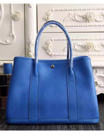 Hermes original togo leather garden party 36 bag G0360 royal blue