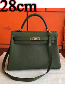 Hermes original togo leather kelly 28 bag K28 canopee