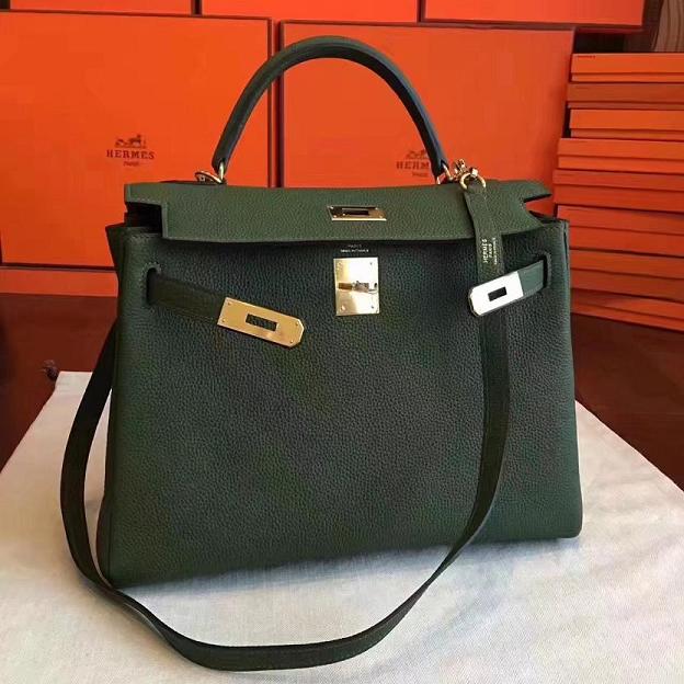 Hermes original togo leather kelly 28 bag K28 canopee