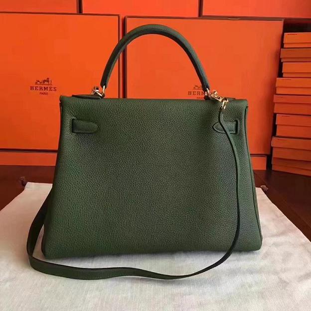 Hermes original togo leather kelly 28 bag K28 canopee