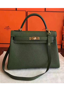 Hermes original togo leather kelly 25 bag K25 canopee
