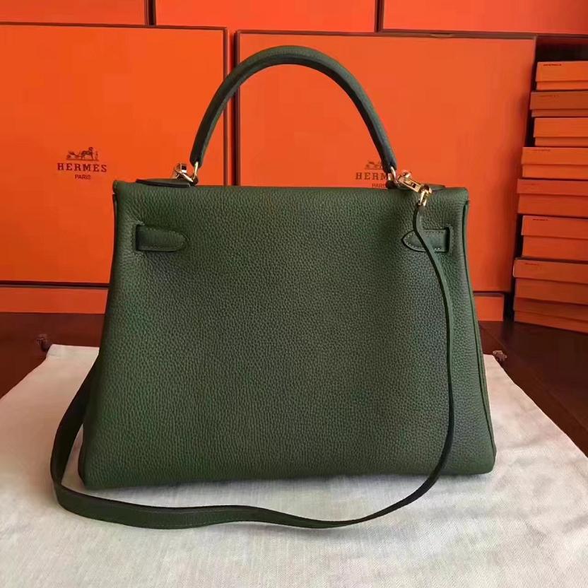 Hermes original togo leather kelly 32 bag K32 canopee