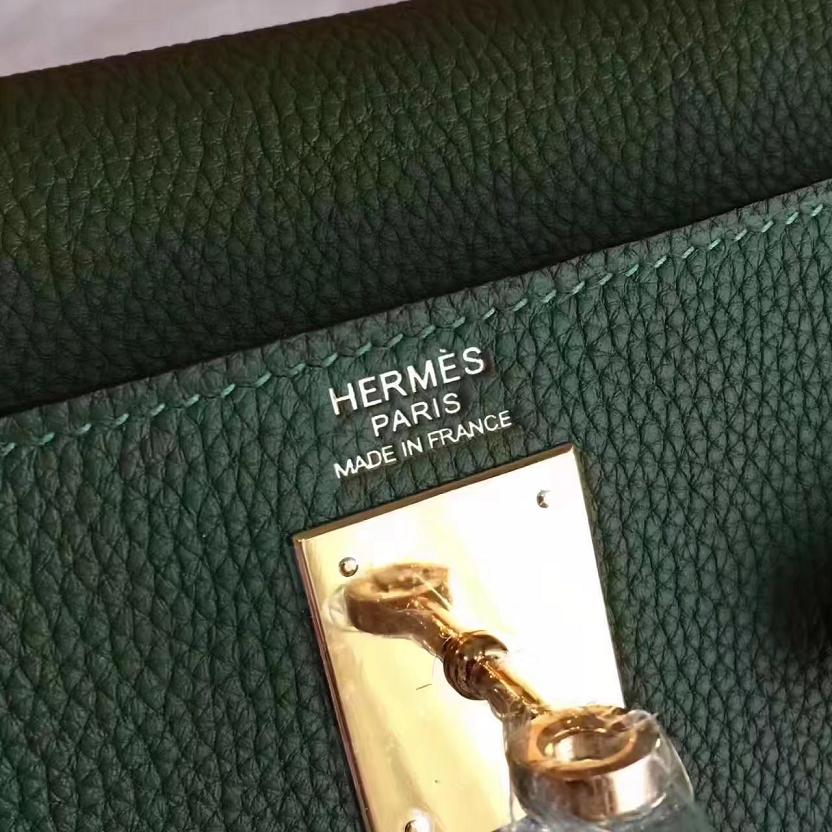 Hermes original togo leather kelly 32 bag K32 canopee