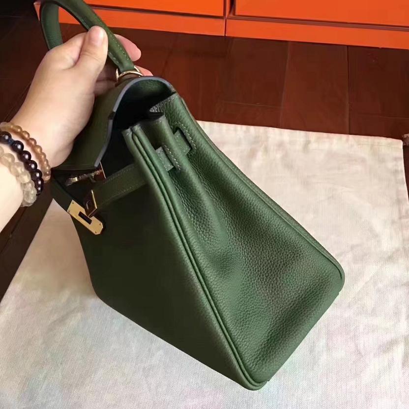 Hermes original togo leather kelly 32 bag K32 canopee