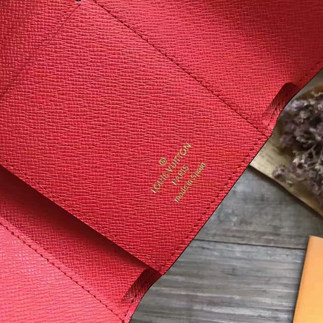 Louis vuitton monogram canvas victorine wallet M41938 cherry