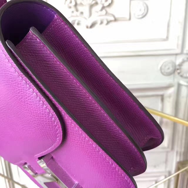 Hermes original epsom leather small constance bag C019 anemone