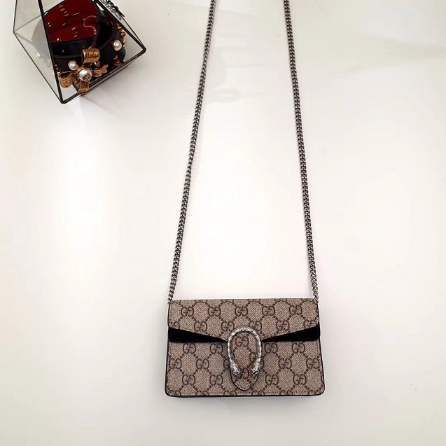 2018 GG original canvas dionysus mini shoulder bag 476432 black 