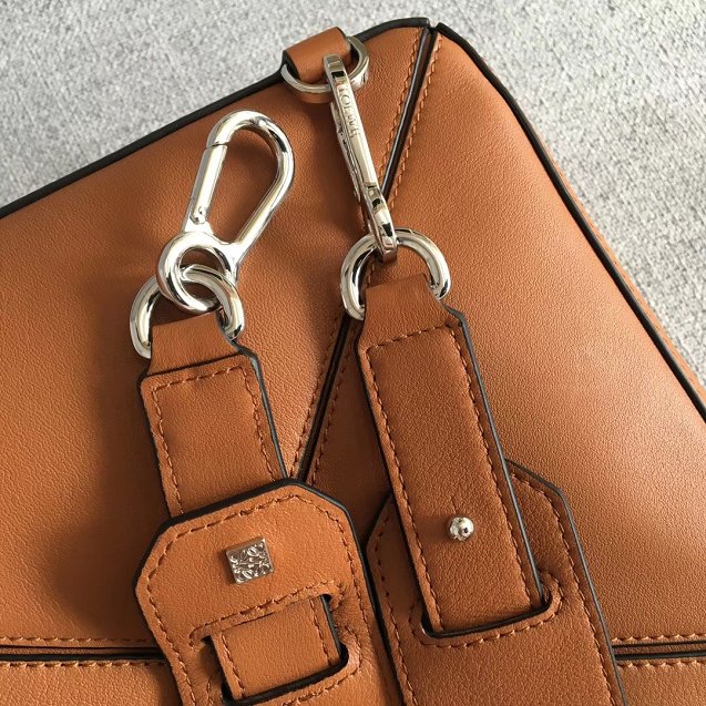 Loewe original calfskin medium puzzle bag A510P49 brown