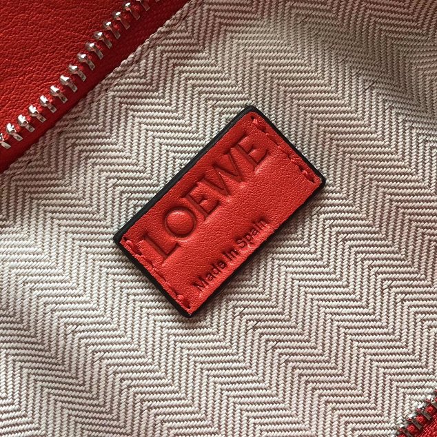 Loewe original calfskin medium puzzle bag A510P49 red