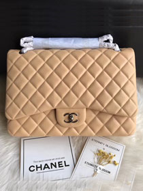 CC original lambskin maxi double flap bag A58601 apricot
