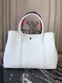Hermes original togo leather garden party 36 bag G0360 white