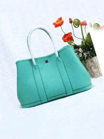 Hermes original togo leather garden party 30 bag G0030 lake blue