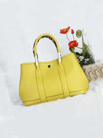 Hermes original togo leather garden party 30 bag G0030 lemon yellow