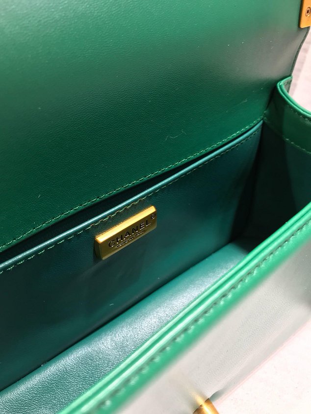 CC original stingray skin boy handbag A94804 green