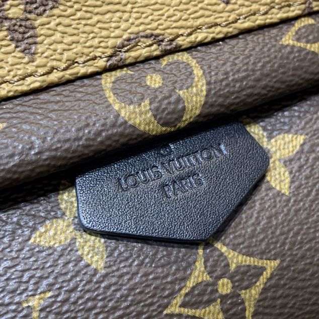 Louis vuitton handmade monogram reverse palm springs backpack mini M42411