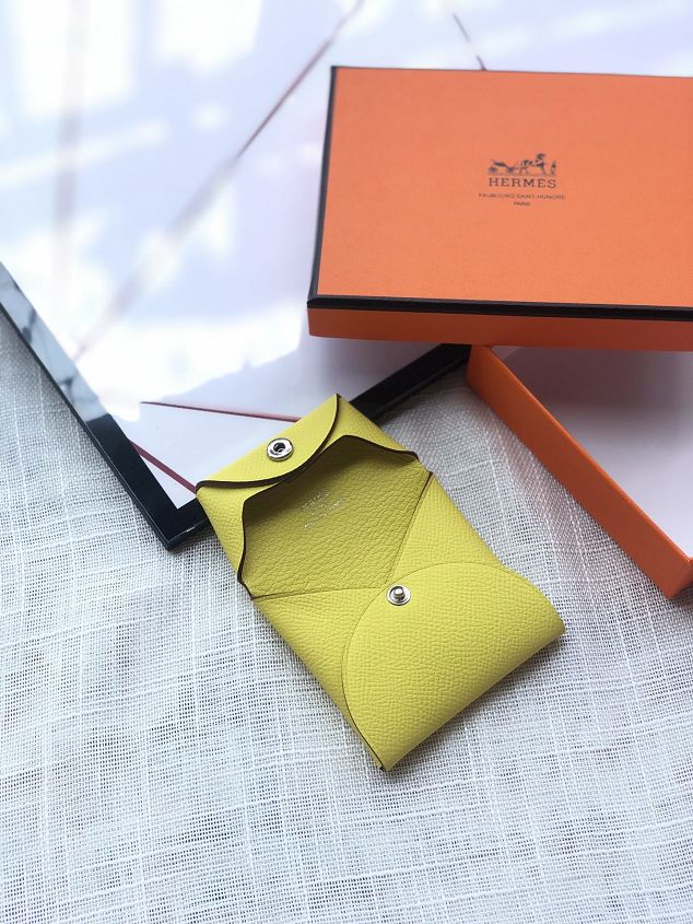 Hermes original epsom leather bastia card holder HB01555