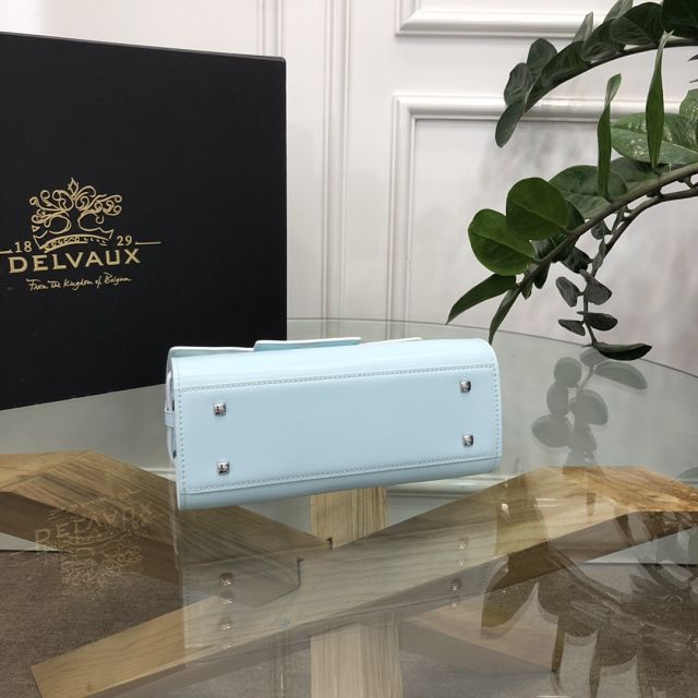 Delvaux original box calfskin tempete pm bag AA0505 ice blue