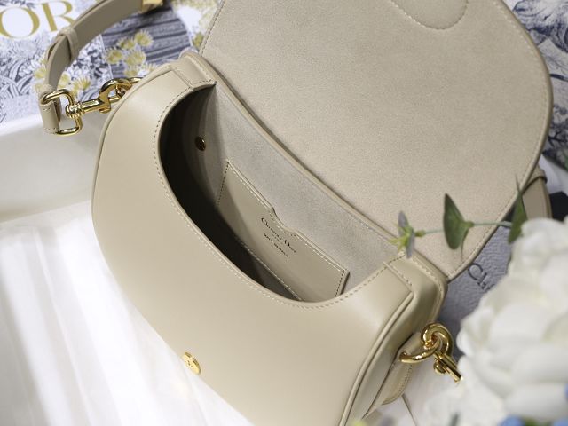 Dior original box calfskin medium bobby bag M9319 beige