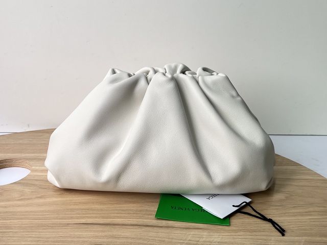 BV original calfskin teen pouch 690238 white