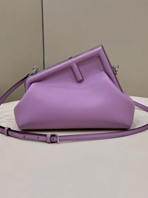 Fendi original lambskin small first bag 8BP129 purple