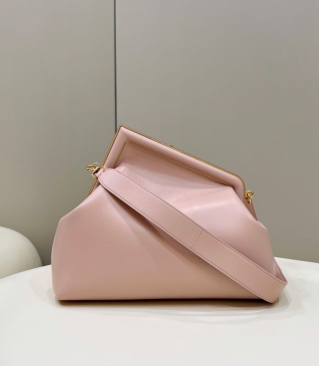 Fendi original lambskin medium first bag 8BP127 pink