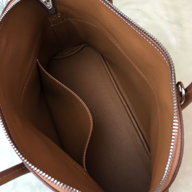 Hermes original togo leather medium bolide 31 bag B031 brown