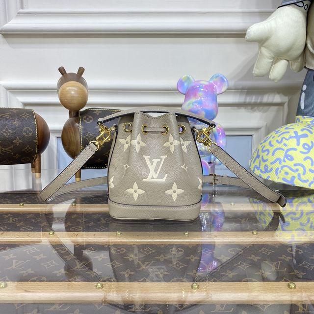 2023 Louis vuitton original calfskin nano noe M46291 grey