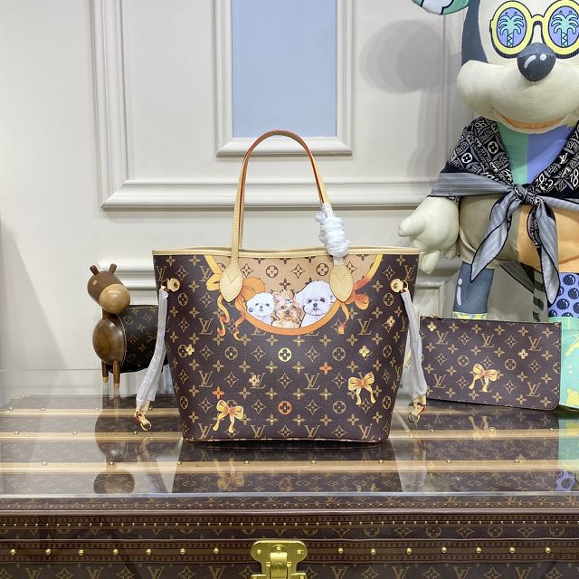 2023 Louis vuitton original monogram canvas neverfull mm M40699