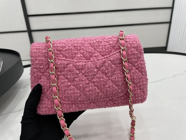 CC original tweed mini flap bag A69900 pink