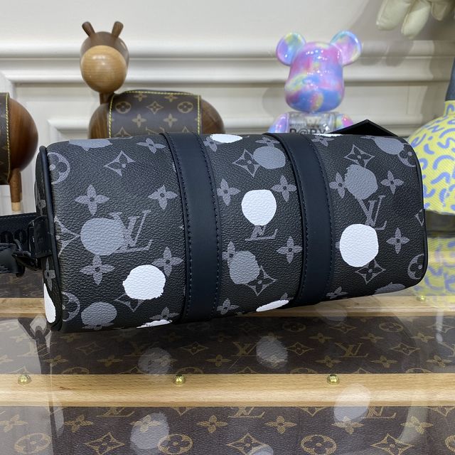 Louis vuitton original monogram eclipse keepall 25 M45406 