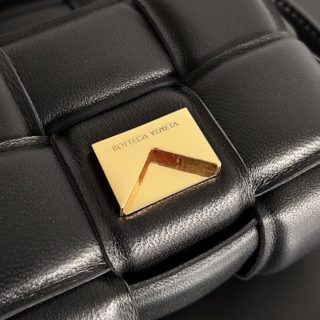 BV original lambskin candy padded cassette bag 716648 black