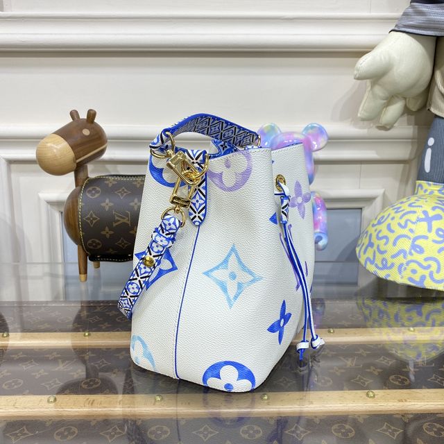 Louis vuitton original monogram canvas neonoe BB M22986 blue