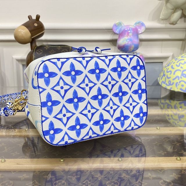 Louis vuitton original monogram canvas neonoe BB M22986 blue