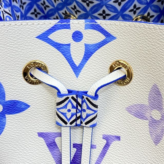 Louis vuitton original monogram canvas neonoe BB M22986 blue