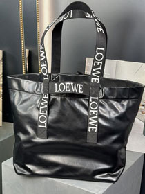 Loewe original calfskin fold shopper bag B507X23 black