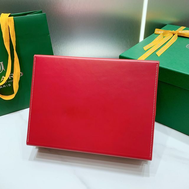 Goyard original canvas 8 watch case GY0035 red