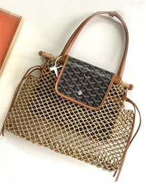 Goyard original raffia mesh aligre bag GY0122 black