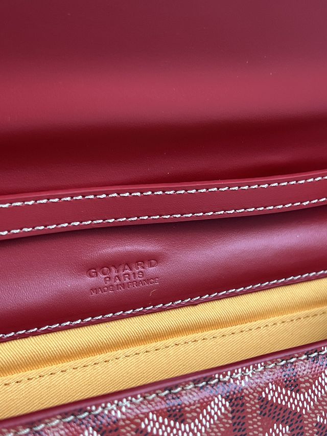 Goyard original canvas monte-c                                   arlo PM clutch GY0071 red