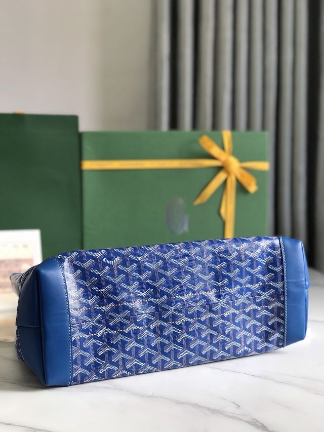 Goyard original canvas bellechasse biaude PM bag GY0091 blue