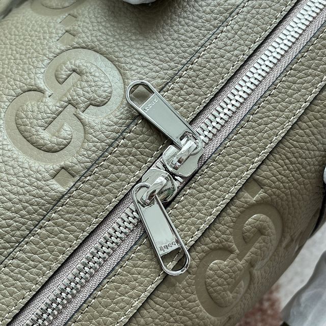 GG original calfskin small duffle bag 725282 dark green