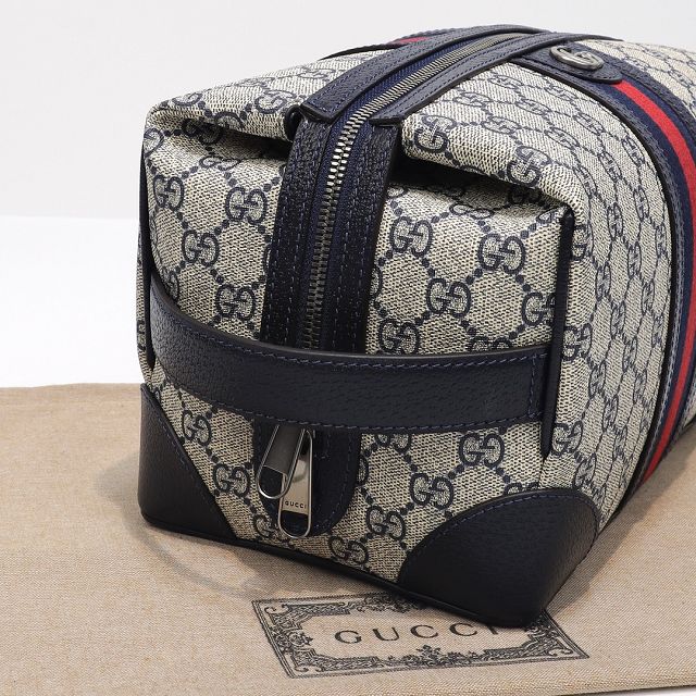 GG original canvas savoy toiletry case 739391 dark blue