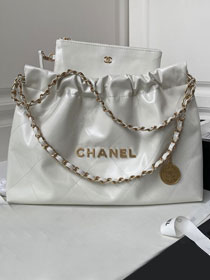2024 CC original calfskin 22 handbag AS4486 white