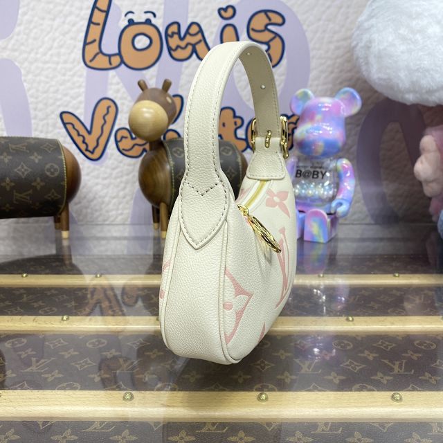 Louis vuitton original calfskin mini moon bag M24108 white&chamallow