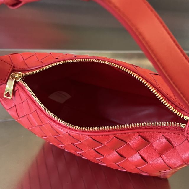 BV original lambskin mini wallace bag 754443 red