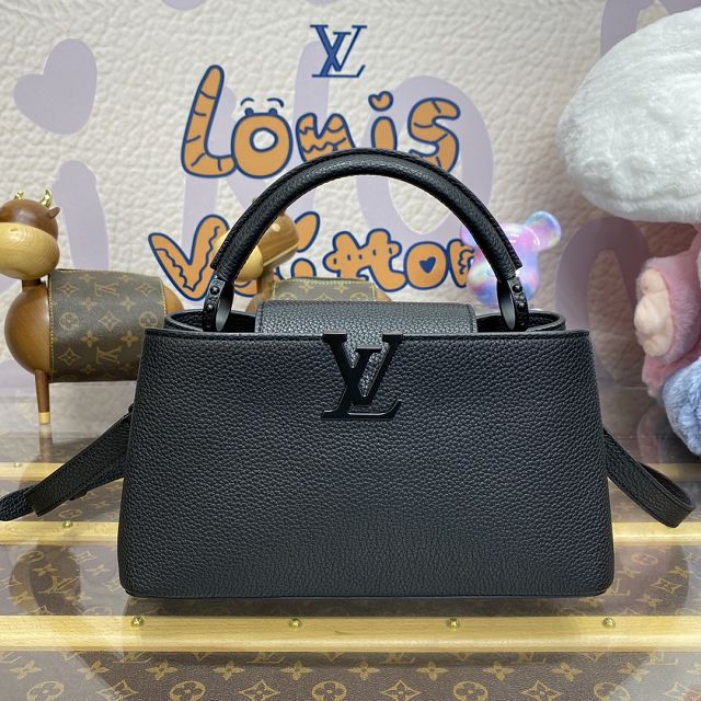 Louis vuitton original calfskin capucines east west BB M27181 black