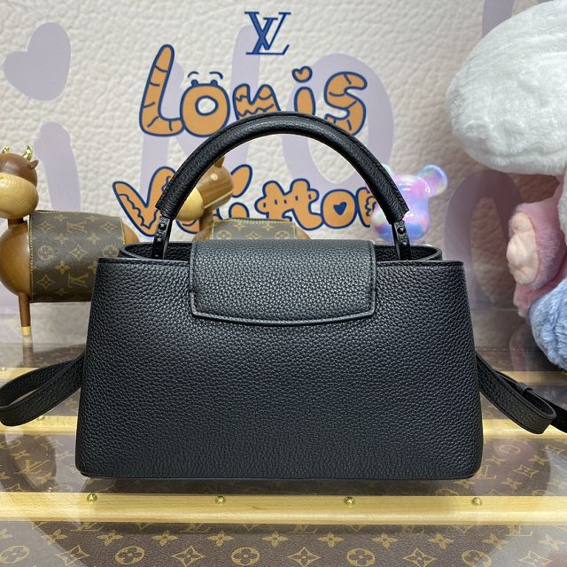 Louis vuitton original calfskin capucines east west BB M27181 black