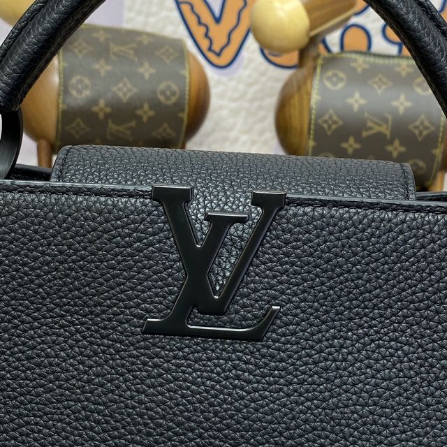 Louis vuitton original calfskin capucines east west BB M27181 black