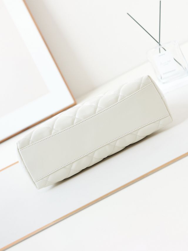 CC original lambskin medium hobo handbag AS4923 white